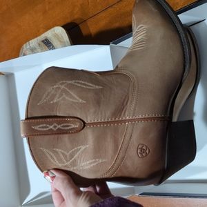 Leather women's cowboy boots